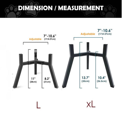 Raised Dog Bowl Stand for Pet Feeding Comfort