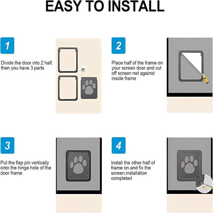 Dogs and Cats Pet Screen Door Flap