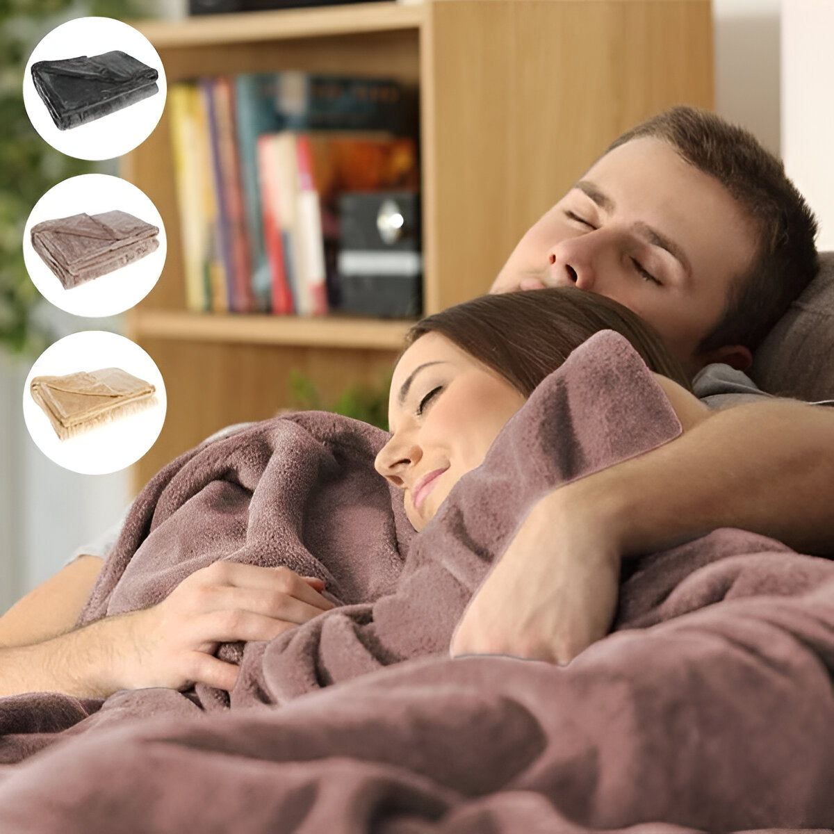 Electric Heated Throw Blanket Cordless and Portable