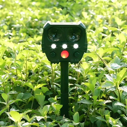 Solar Powered Snake Repeller Ultrasonic Pest Control Device