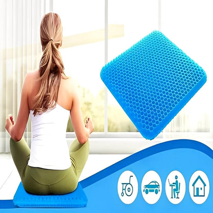 Ergonomic Gel Seat Cushion for Office Car and Everyday Seating Comfort