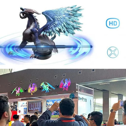 LED Fan Projector for 3D Hologram Visuals and Events