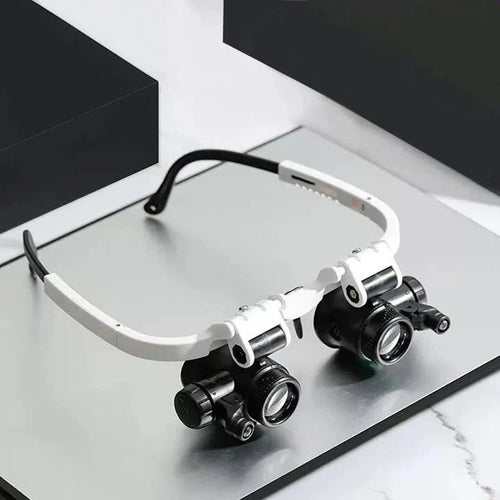 Hands Free Glasses Magnifier with LED 8x 15x 23x