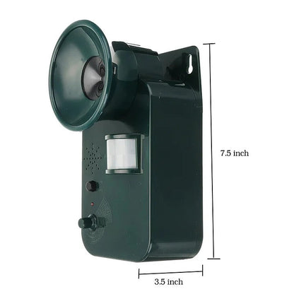 Ultrasonic Animal Repeller for Outdoor Use with Motion Sensor