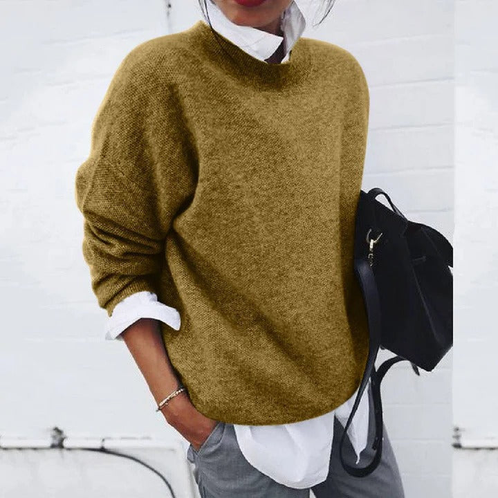Knitted Pullover Sweater Long Sleeve for Women
