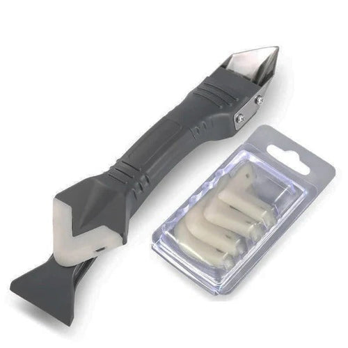 Caulk Remover Tool 3 in 1 Silicone Scraper and Finishing Set