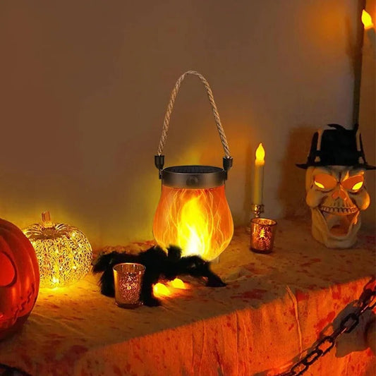 Waterproof Solar Porch Lanterns with Realistic Flickering Flame