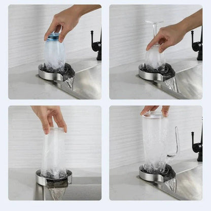 Cup Washer and Glass Rinser for Kitchen Bar Countertop