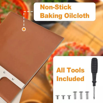 Wooden Sliding Pizza Peel for Easy Transfer and Baking