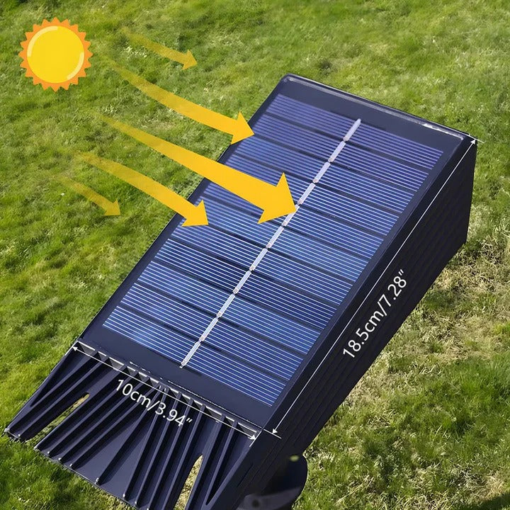 Solar Multi-zoom Spot Light with Waterproof LED and RGB Colors