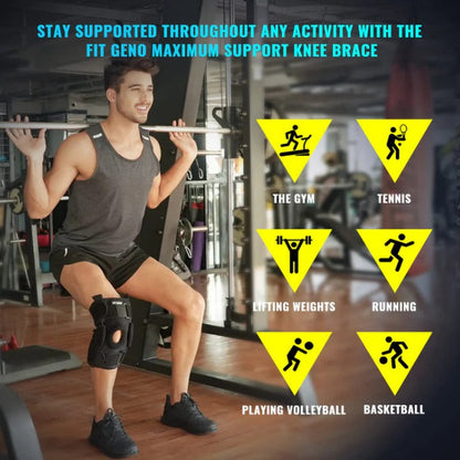 Adjustable Knee Support with Stabilizers