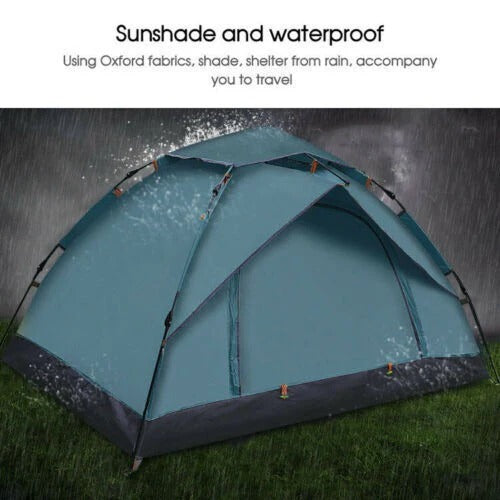 Instant Pop-Up Tent, 3-4 Person Fast Pitch Camping Shelter, Lightweight Outdoor Dome