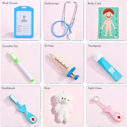 Professional Children’s Dentist Kit and Durable Plastic Medical Tools
