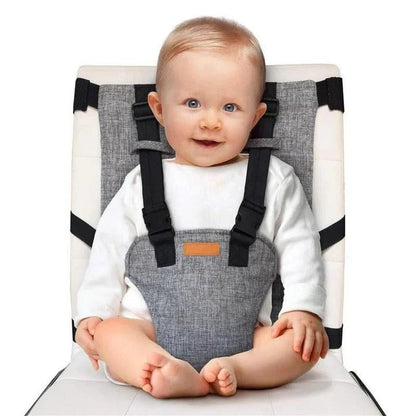 Adjustable Harness and Compact Travel High Chair