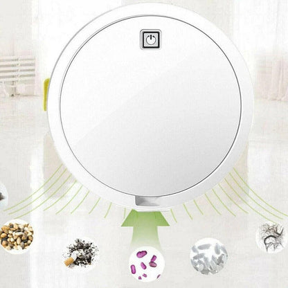 Slim Robot Vacuum Cleaner, 90 Min Runtime Automatic Floor Sweeper with Smart Sensors
