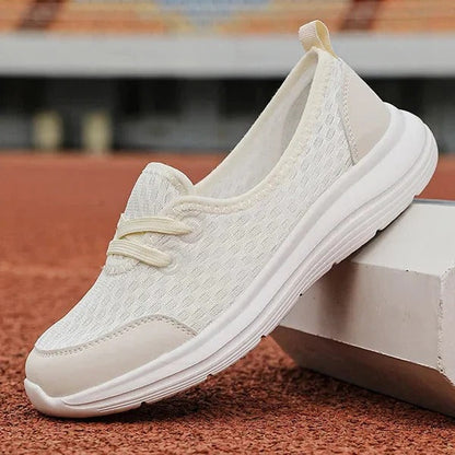 Soft Sole Mesh Comfort Orthopedic Shoes for Women with Breathable Fabric and Supportive Walking Foundation