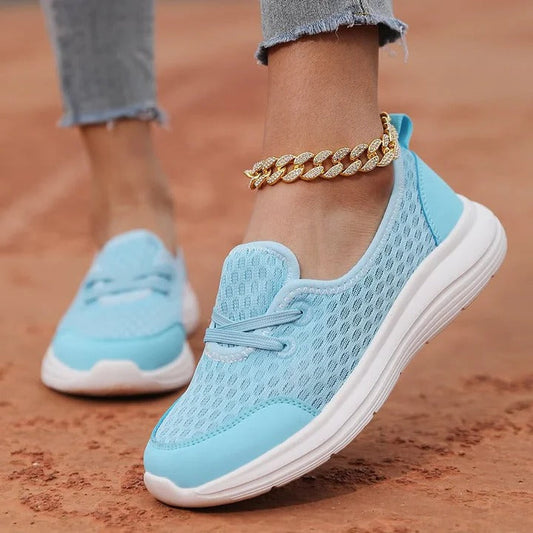 Soft Sole Mesh Comfort Orthopedic Shoes for Women with Breathable Fabric and Supportive Walking Foundation