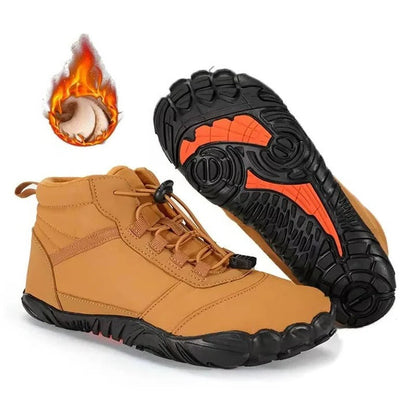 Waterproof and Snowproof Winter Barefoot Shoes with Cosy Fleece plus Natural Foot Movement Design