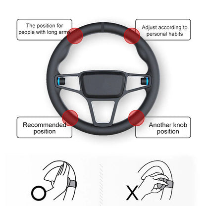 Car Steering Aid Knob with Full Rotation Control