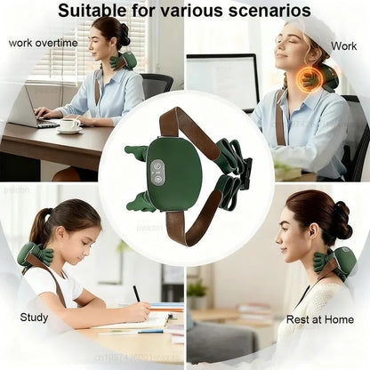 Deep Tissue 4D Shiatsu Massager with Adjustable Heat for Neck and Back