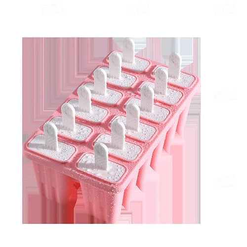 BPA Free Silicone Ice Pop Mold with Sticks for Homemade Popsicles and Frozen Treats