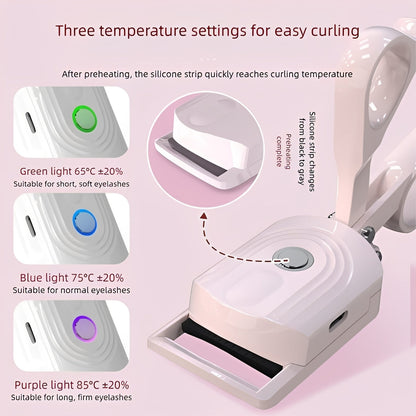 Battery Powered Heated Eyelash Wand for Extended Curl and Eye Definition