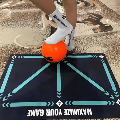Indoor Football Training Mat with Video Guided Training Sessions