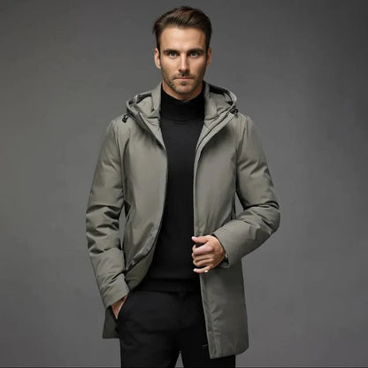 Heavyweight Waterproof Winter Parka for Men with Insulated Fleece Lining