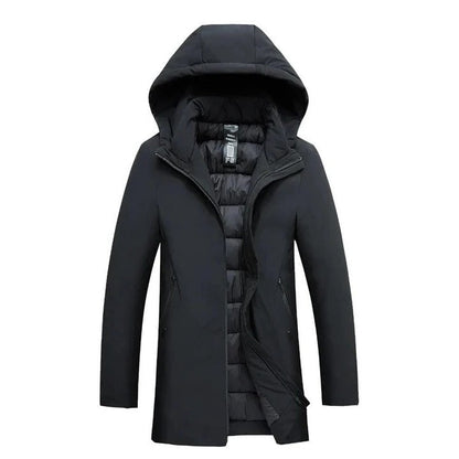 Heavyweight Waterproof Winter Parka for Men with Insulated Fleece Lining