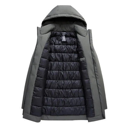 Heavyweight Waterproof Winter Parka for Men with Insulated Fleece Lining