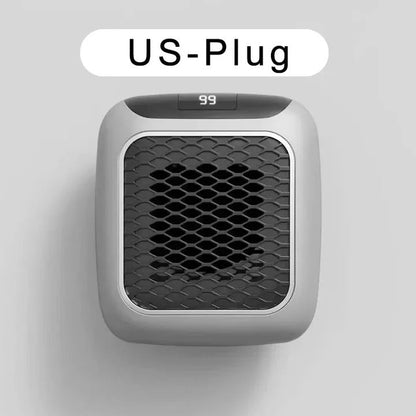 800W Wall Heater, Electric Space Warmer, Remote Control, LED Digital Display