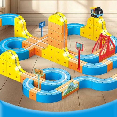 Magnetic Anti-Gravity Electric Railway Building Kit for Kids STEM Learning