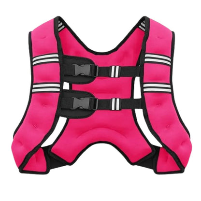 Breathable Weighted Exercise Vest with Reflective Strips for Endurance and Strength Training
