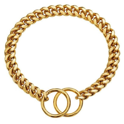 Adjustable Stainless Steel Chain Collar for Dogs