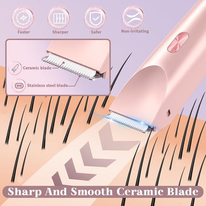 Dual Head Electric Bikini Trimmer for Women, Wet and Dry Waterproof Shaver