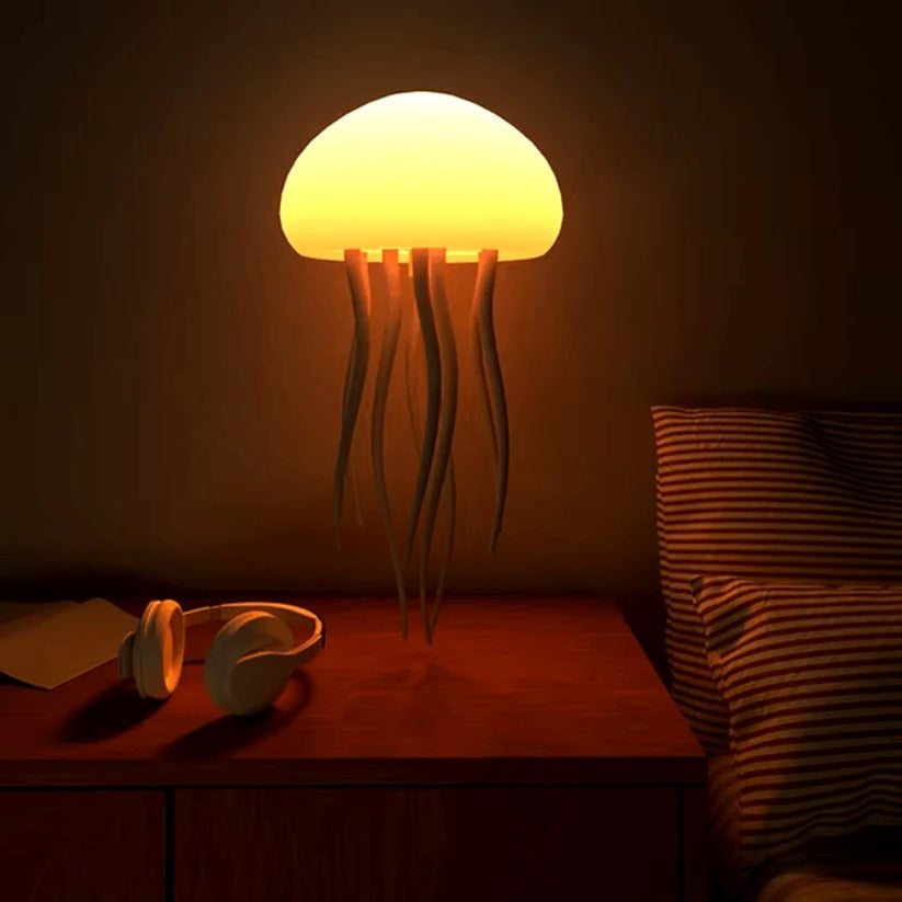 RGB Color Changing Jellyfish Lamp with Voice Control and LED Lighting