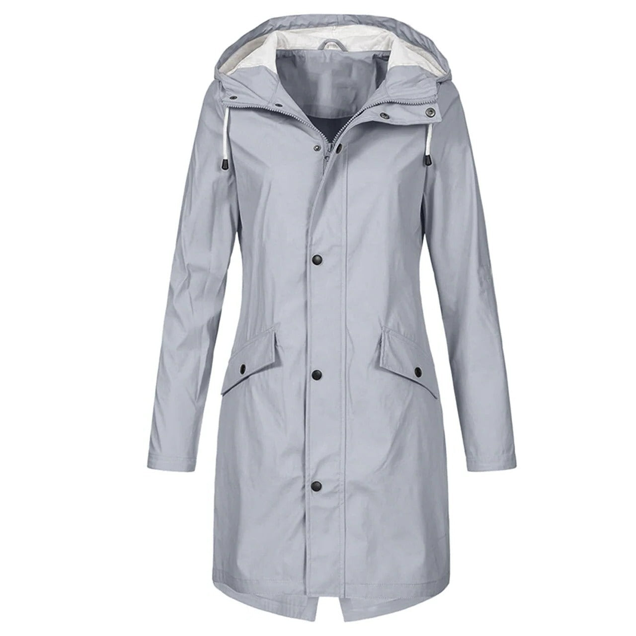 Lightweight Waterproof Rain Jacket for Women with Functional Design