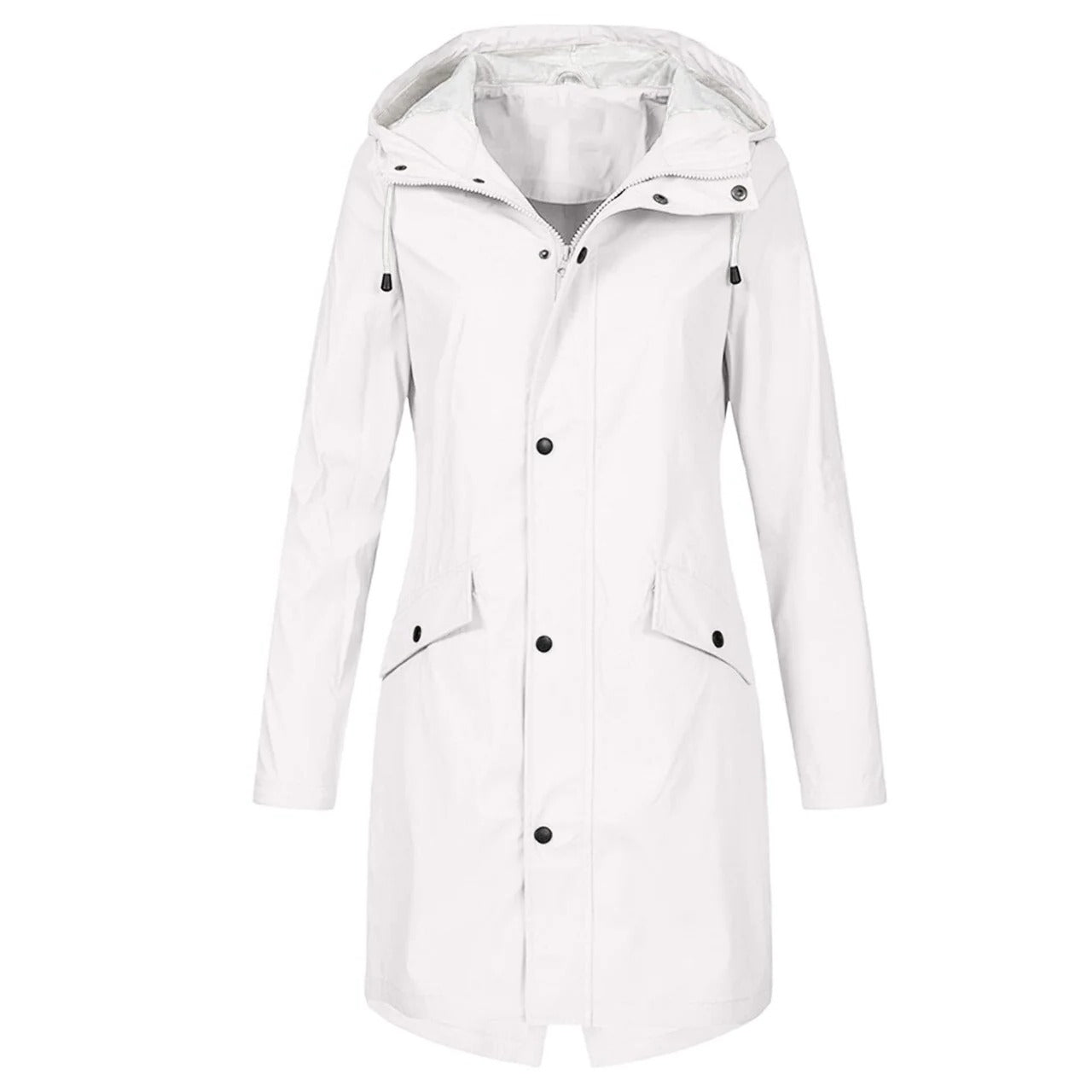 Lightweight Waterproof Rain Jacket for Women with Functional Design