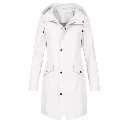 Lightweight Waterproof Rain Jacket for Women with Functional Design