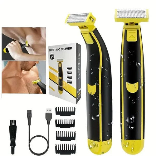 Cordless Rechargeable Mens Shaver and Beard Trimmer