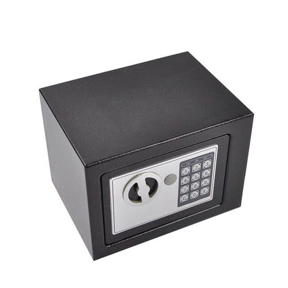 Fireproof Home Security Safe Box with Digital Keypad, Small Money Safe with Internal Sensor Light, Emergency Keys and Fireproof Bag