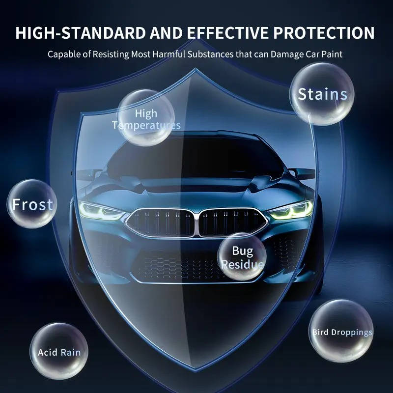 Quick Effect Ceramic Coating Agent, Advanced 3 in 1 Car Coating Spray with Hydrophobic Nano Protection and Mirror Shine, 16.9 oz