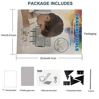 Portable Optical Tracing Board for Kids, Beginners and Artists with Sketch Projection Tool