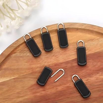 50 Pack Tool-Free Detachable Rubber Zipper Pull Replacements for Backpacks, Jackets and Luggage