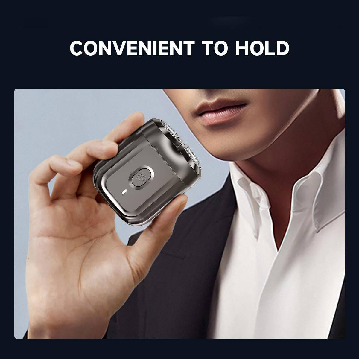 Portable Electric Shaver for Men 100% Waterproof Rotary Razor USB Rechargeable