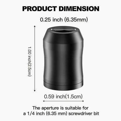 Drill Bit Holder on Drill, Universal Magnetic Screw Holder, for Hex Screwdriver and Power Bits, 2 PCS