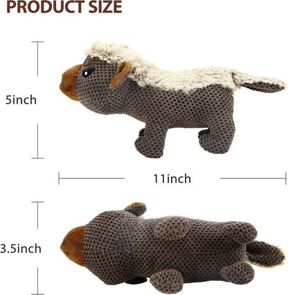 Indestructible Dog Plush Toys for Aggressive Chewers for for Medium and Large Breed