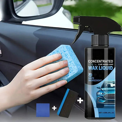Multi Functional Car Ceramic Coating Spray, Polishing Spot Remover, 2026 High Gloss Paint Protection Kit with Microfiber Towel and Sponge
