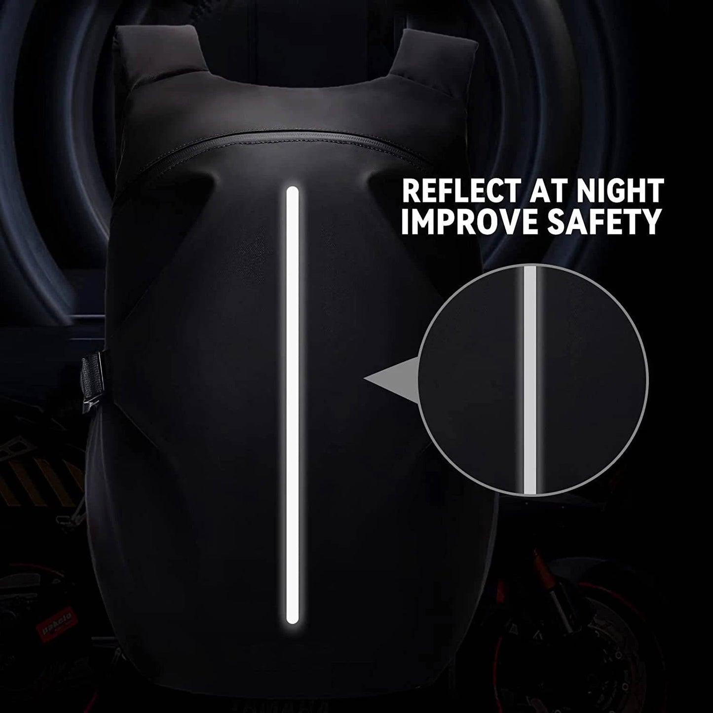 Motorcycle Travel Backpack 1352.56 oz with Helmet Compartment