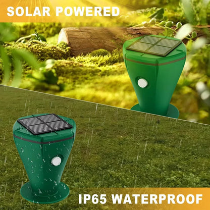 Outdoor Solar Sonic Stake for Snakes and Burrowing Pest Areas